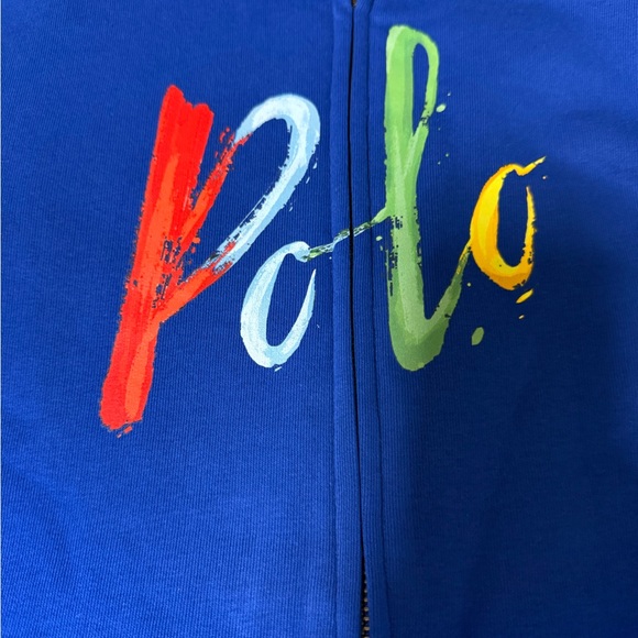 BNWT POLO RALPH LAUREN FLEECE YOUTH ZIP UP HOODIE, SIZE M, 10-12Y - Picture 4 of 8